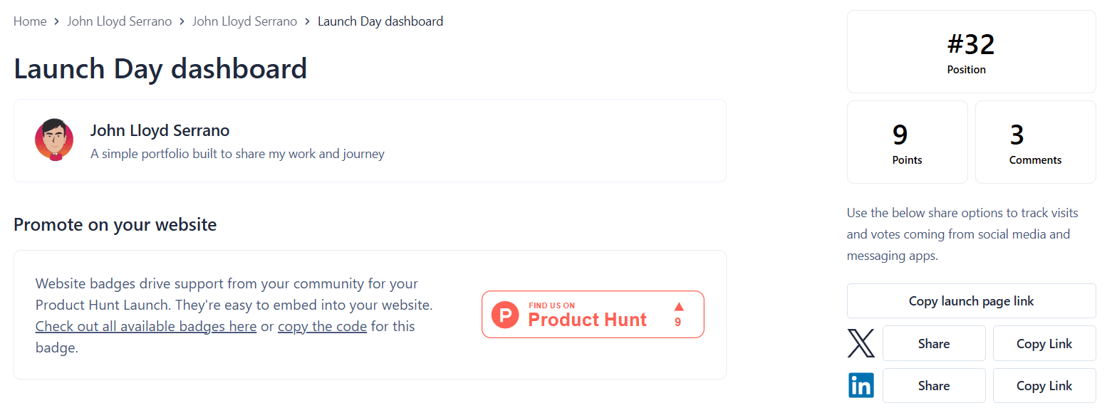Personal Portfolio Website Screenshot